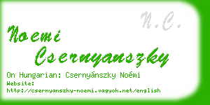 noemi csernyanszky business card